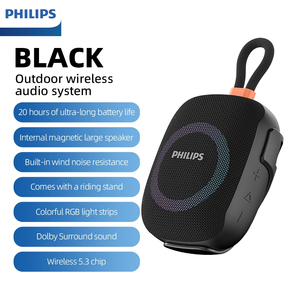 Portable Bluetooth Speaker Waterproof Ipx7 - مكبر صوت بلوتوث من فيليبس TAS1150/TAS1160،