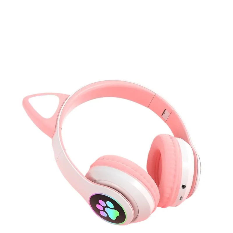 Cat Ear Bluetooth Headset Led - سماعات رأس بلوتوث على شكل أذن