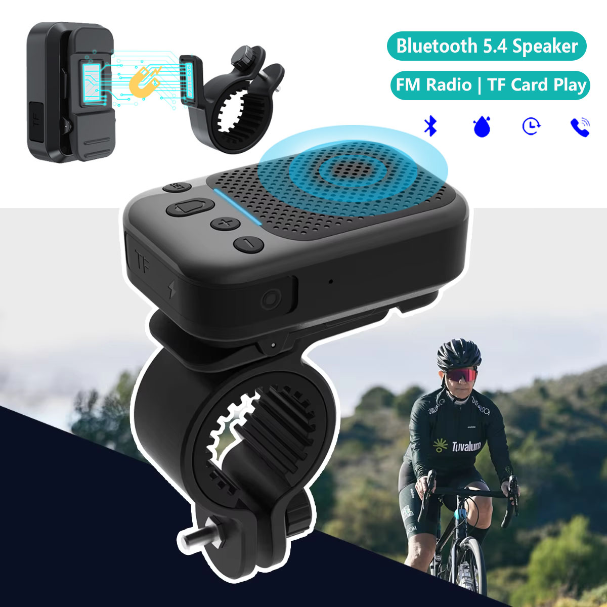 Portable Bluetooth Speaker Waterproof Ipx7 - دراجة صغيرة مكبر صوت لاسلكي بلوتوث