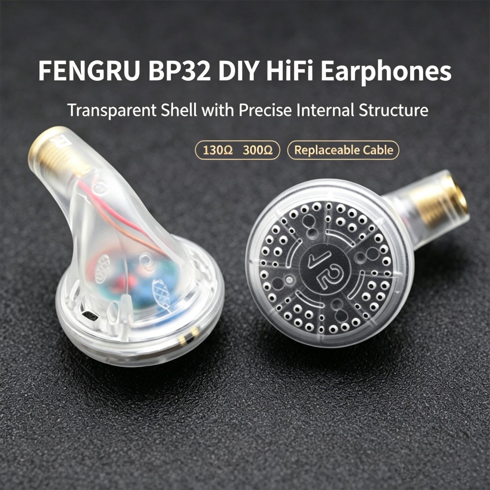 Planar Magnetic Iem Earphones - سماعات أذن FENGRU BP32 بتصميم DIY