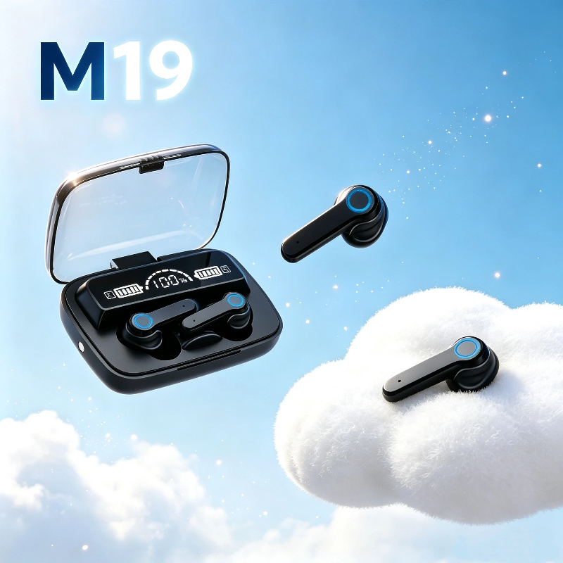 Tws Earbuds Bluetooth 5.3 - سماعات أذن جديدة TWS M19 مع