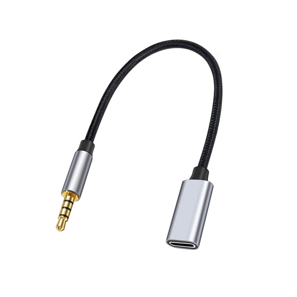 Type C Wired Earphones With Mic - 3.5 مللي متر ذكر إلى Type-C