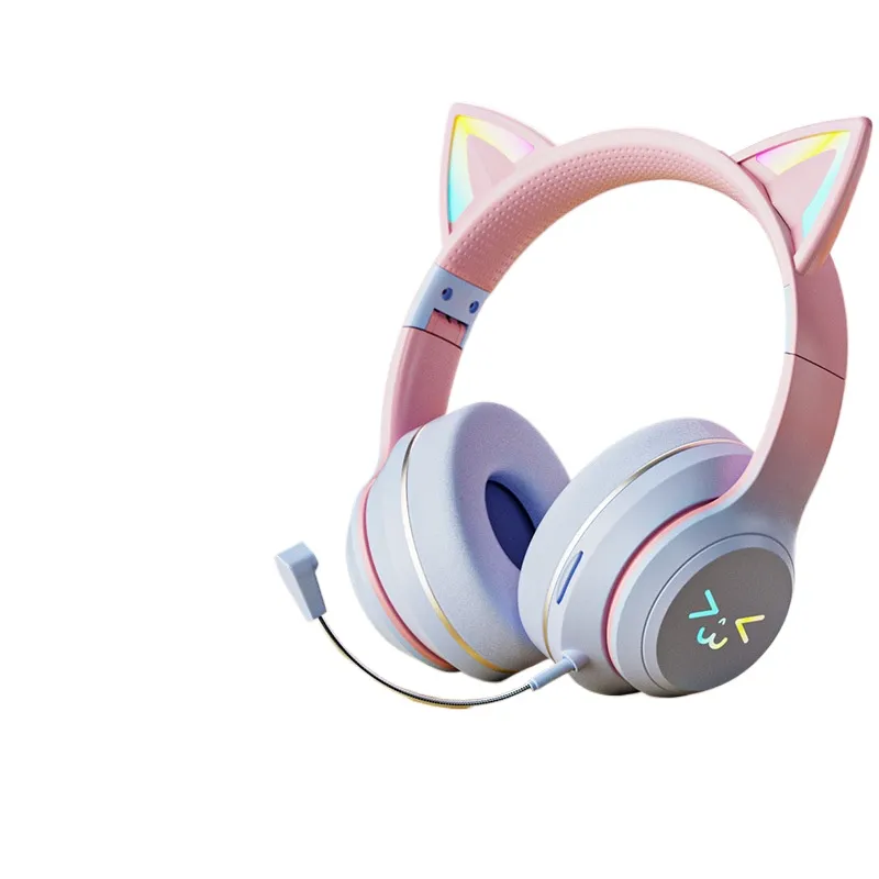 سماعات رأس لاسلكية بتقنية البل - مراجعة Cat Ear Bluetooth Headset Led وسعره