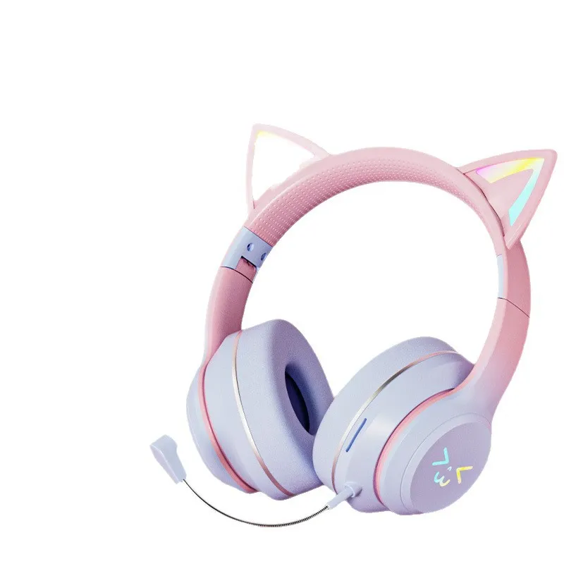سماعات رأس لاسلكية بتقنية البل - مراجعة Cat Ear Bluetooth Headset Led وسعره