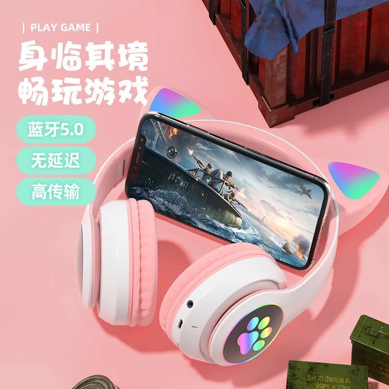 سماعات رأس بلوتوث على شكل أذن  - مراجعة Cat Ear Bluetooth Headset Led وسعره