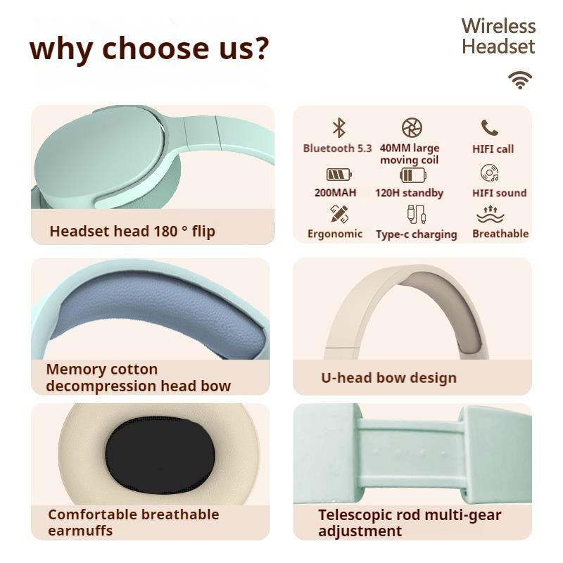 سماعات بلوتوث لاسلكية بصوت محي - مراجعة Anc Wireless Over Ear Headphones وسعره