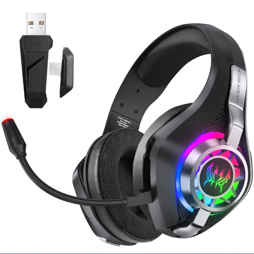 سماعة رأس لاسلكية للألعاب GS40 - مراجعة Gaming Headset With Mic Rgb وسعره