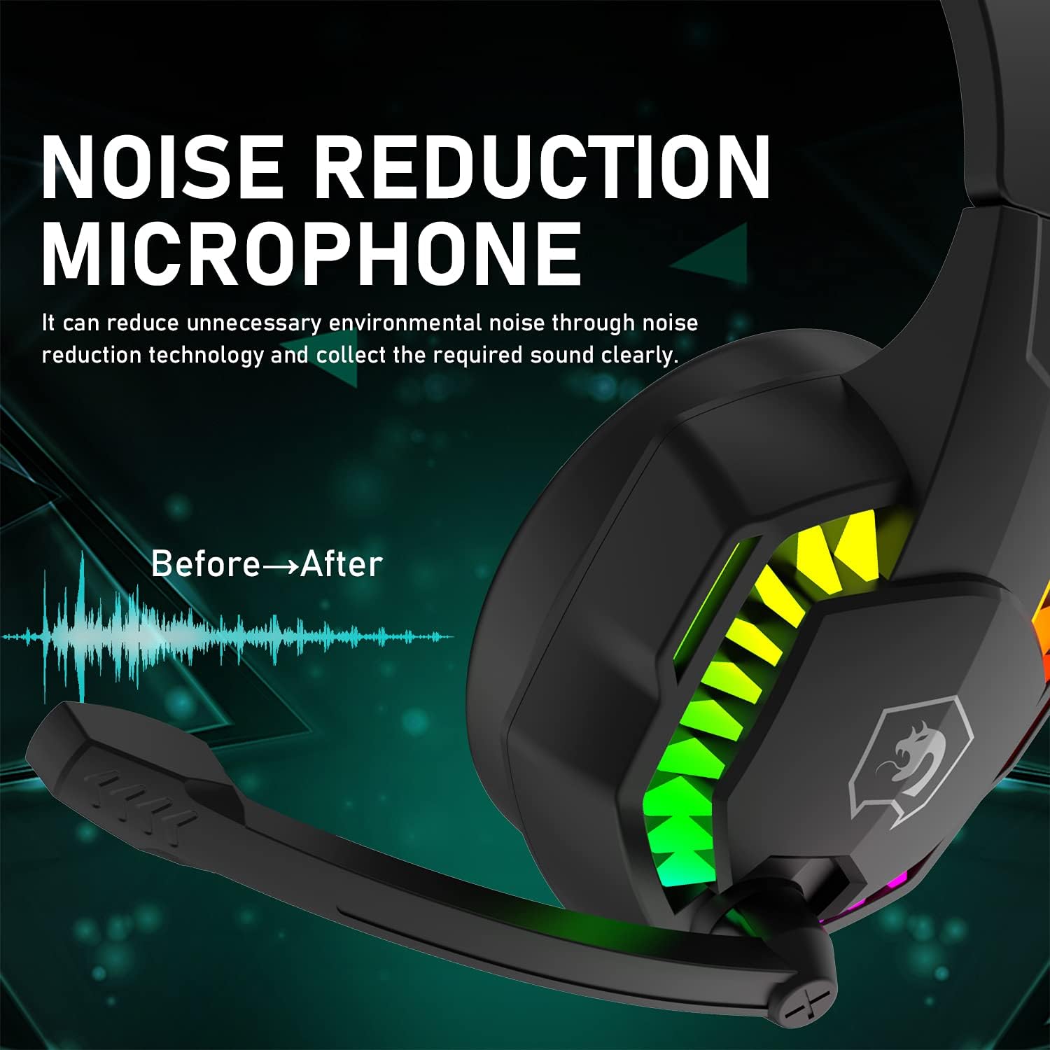 سماعة رأس سلكية للألعاب MAMBAS - مراجعة Gaming Headset With Mic Rgb وسعره