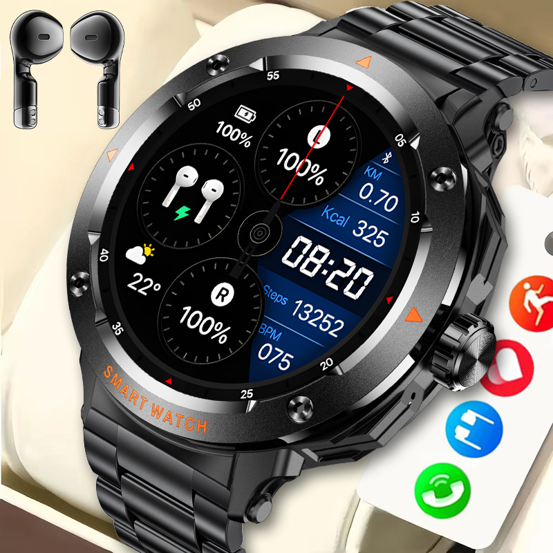 LIGE ساعة ذكية جديدة 2 في 1 مع - مراجعة Tws Earbuds Bluetooth 5.3 وسعره