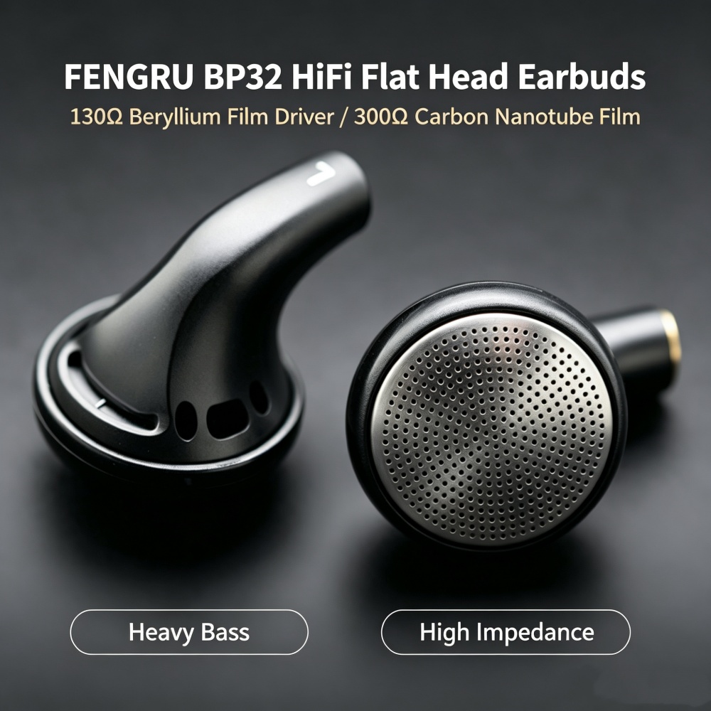 سماعات أذن FENGRU BP32 بتصميم  - مراجعة Planar Magnetic Iem Earphones وسعره