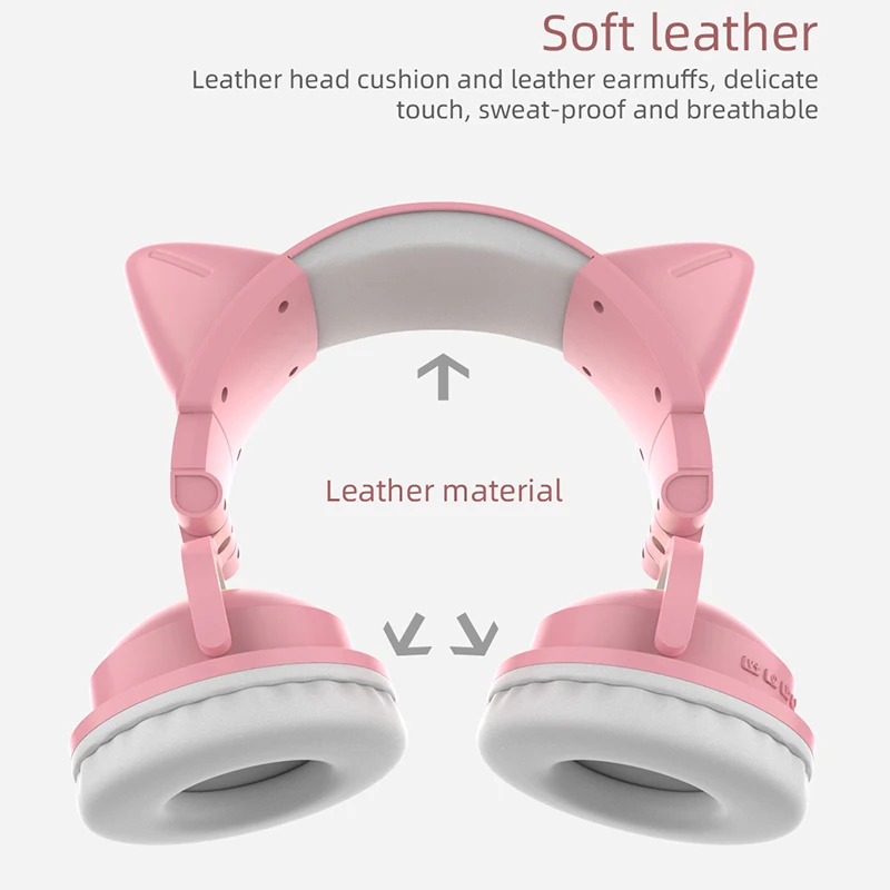 ZW068 سماعات بلوتوث LED ضوء آذ - مراجعة Cat Ear Bluetooth Headset Led وسعره