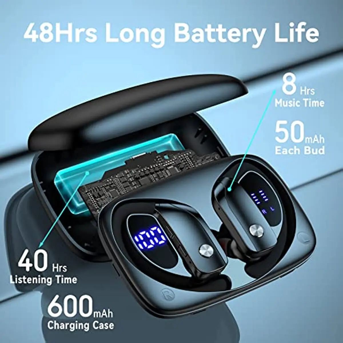 سماعات أذن لاسلكية سماعات بلوت - مراجعة Anc Wireless Over Ear Headphones وسعره