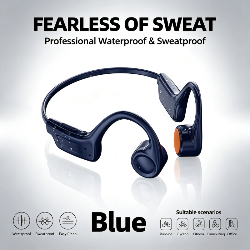 سماعات أذن رياضية بلوتوث جديدة - مراجعة Bone Conduction Running Headphones وسعره