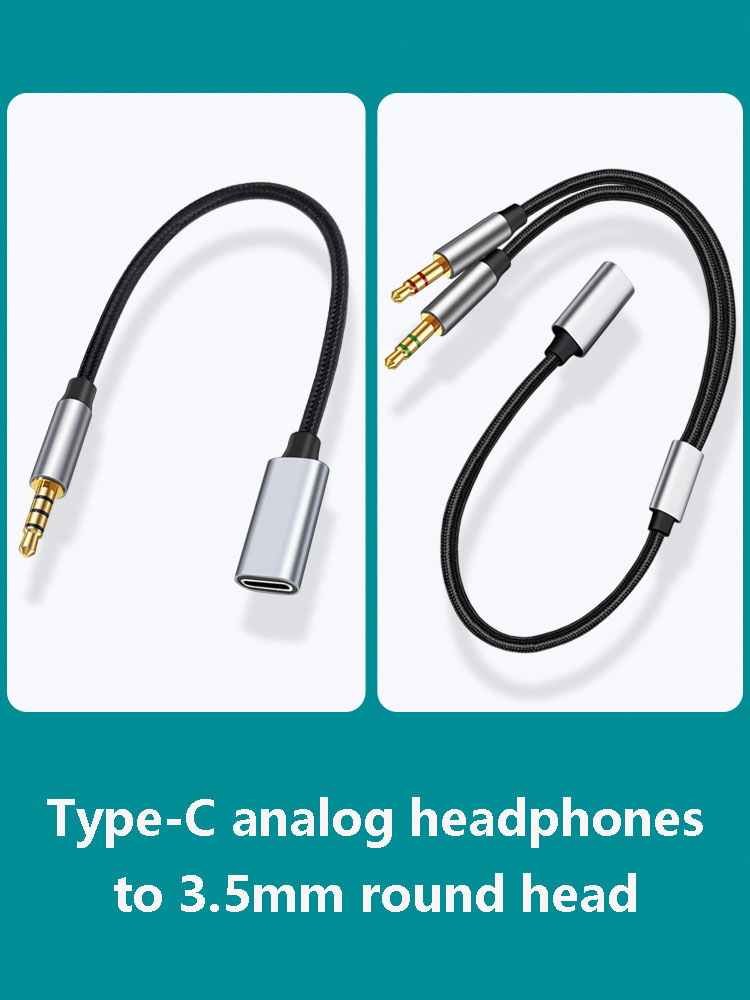 3.5 مللي متر ذكر إلى Type-C Au - مراجعة Type C Wired Earphones With Mic وسعره