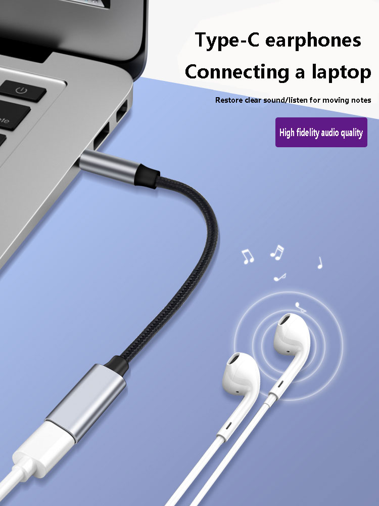 3.5 مللي متر ذكر إلى Type-C Au - مراجعة Type C Wired Earphones With Mic وسعره
