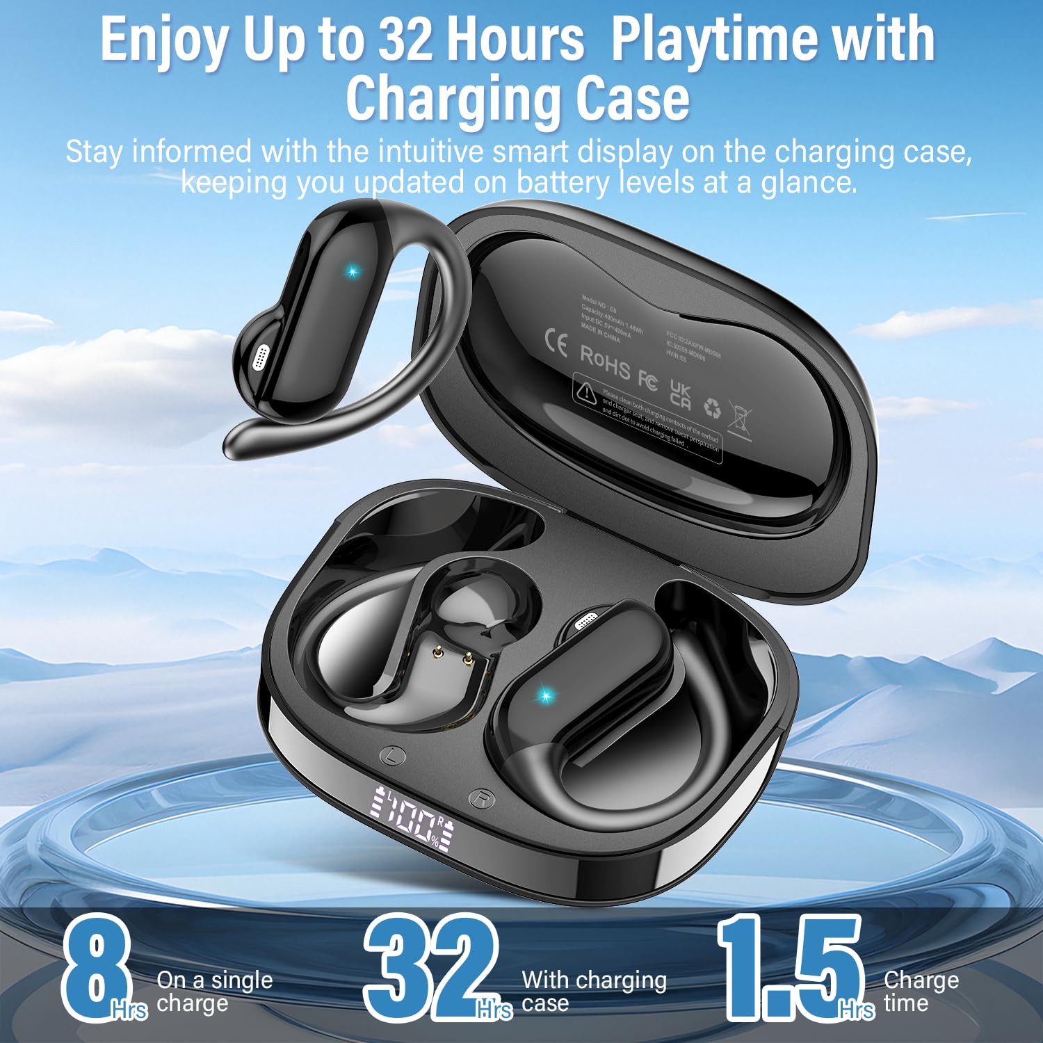 سماعات أذن مفتوحة 2026 بتقنية  - مراجعة Open Ear Air Conduction Headphones وسعره