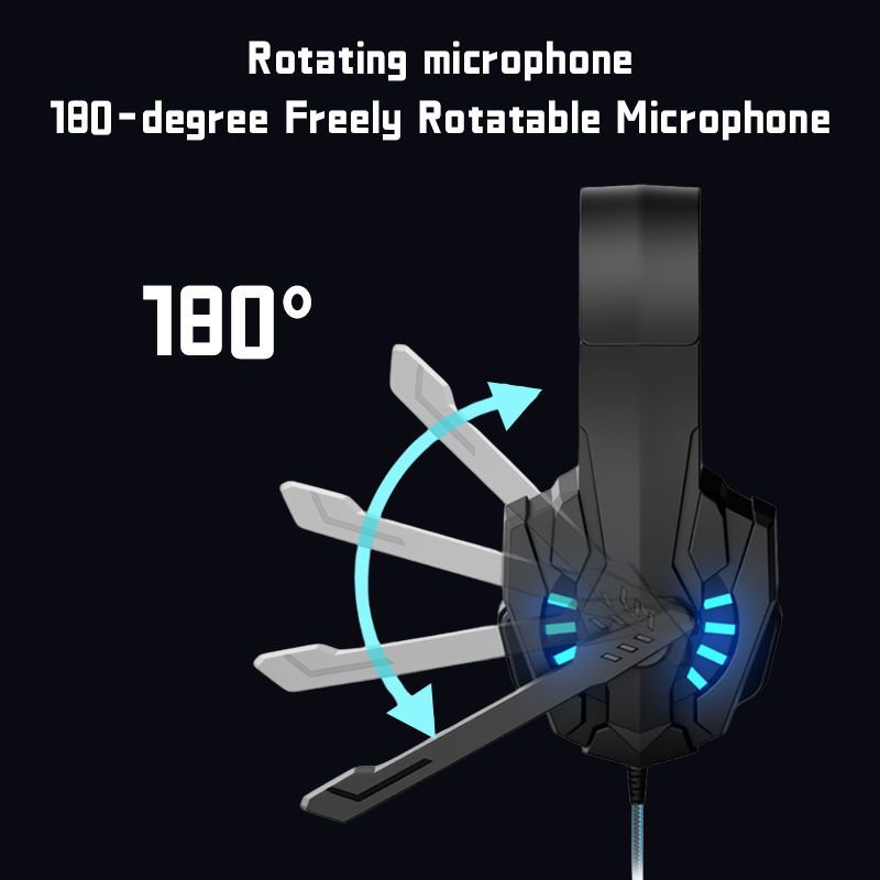 A7 سماعات سلكية سماعة الألعاب  - مراجعة Gaming Headset With Mic Rgb وسعره