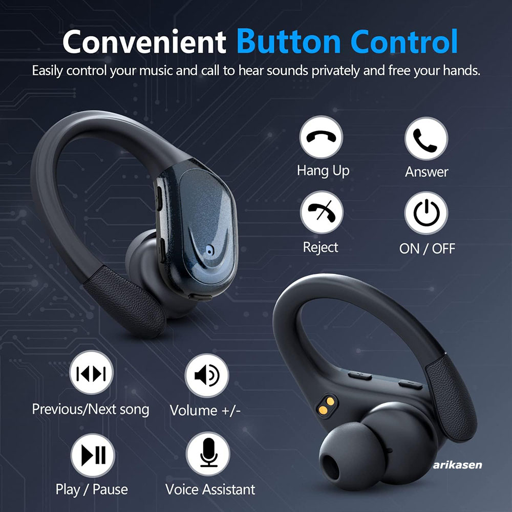 سماعات أذن لاسلكية رياضية بلوت - مراجعة Anc Wireless Over Ear Headphones وسعره