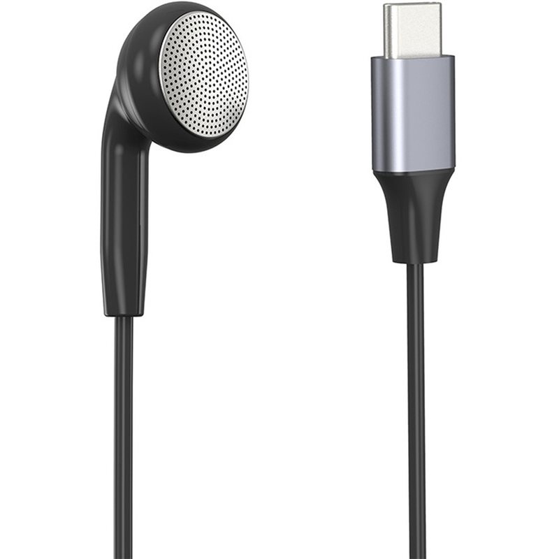 سماعة أذن واحدة من نوع DT75BG  - مراجعة Type C Wired Earphones With Mic وسعره