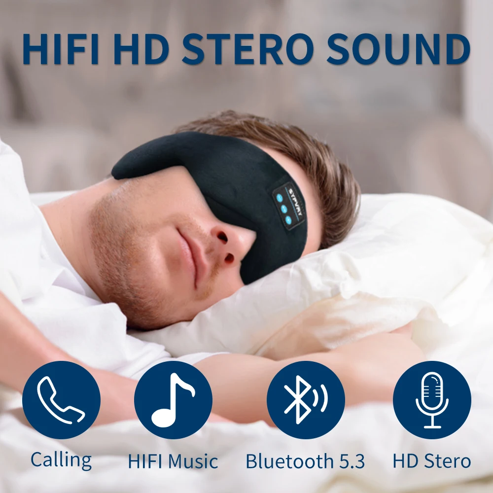 قناع عين بلوتوث مع سماعات رأس  - مراجعة Sleep Mask Headphones Bluetooth وسعره